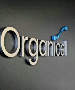 Alternative view of 3D signage (unlit) signboard