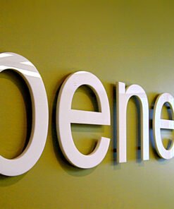 3D signage (unlit) signboard