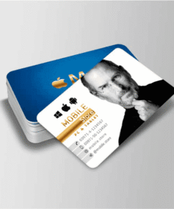 Rounded Corner Gold Foil Spot UV Velvet Lamination 760mic