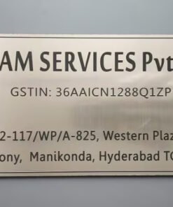 Metal Name Plate