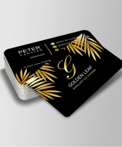 Rounded Corner Gold Foil Matt Lamination 400gsm