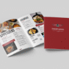 Menu 350 gsm booklet