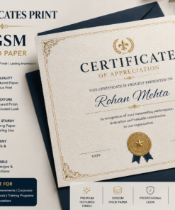 Certificates Print 350gsm Textured paper